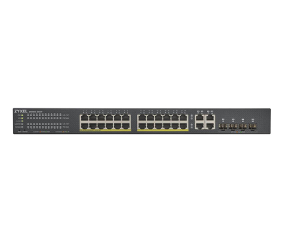 Switche Zyxel 28p GS1920-24HPv2 (24x100/1000Mbit 4xRJ-45/SFP)PoE